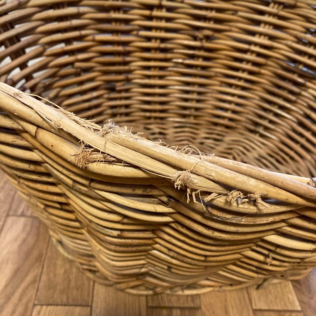 カゴ　特大　籐　2点