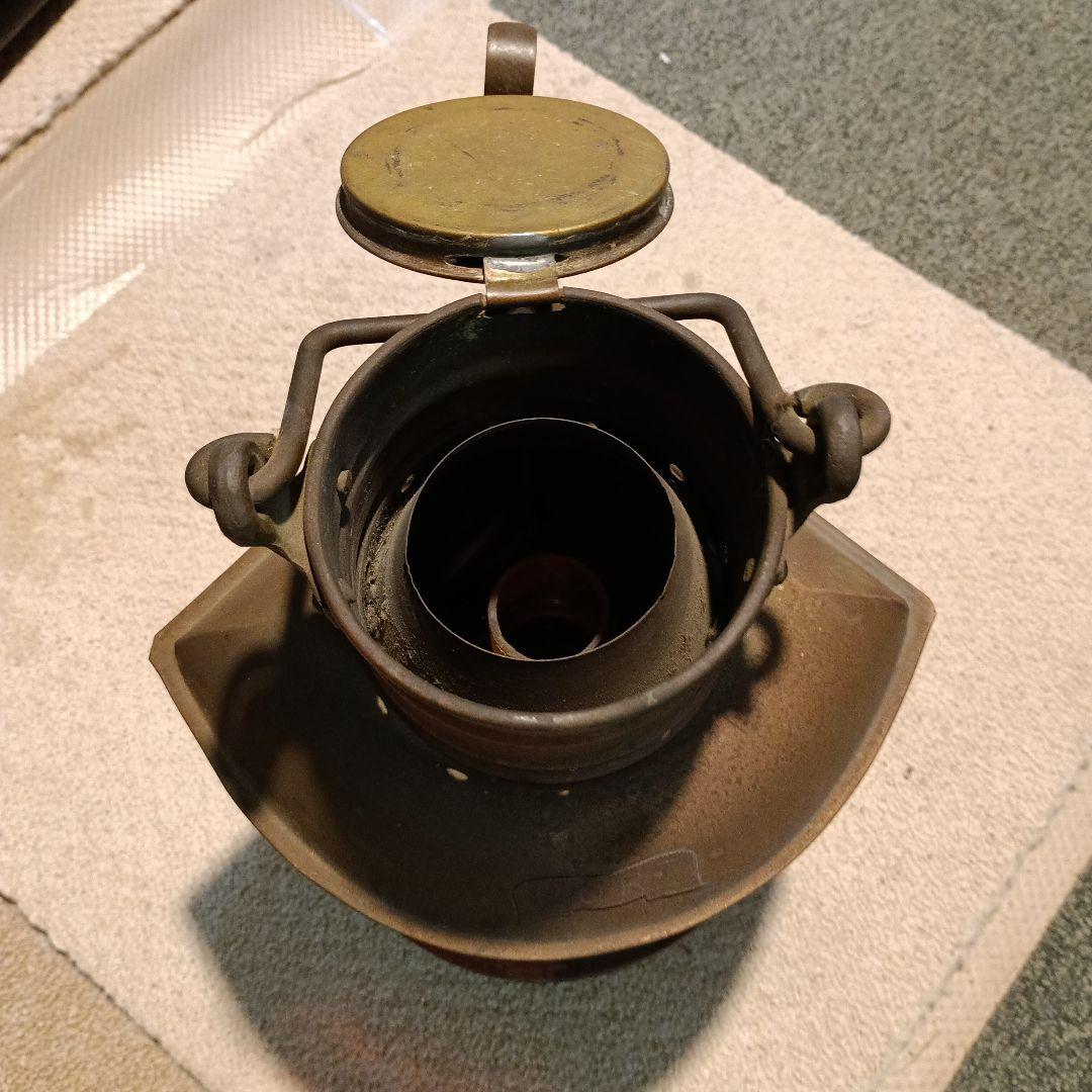 クラシック赤色ランタン 航海灯　船舶赤灯 ボディ真鍮製　昭和レトロ