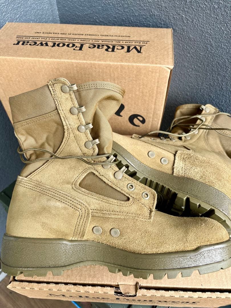 米軍放出未使用品McRae USMCコンバットブーツ 8.5R(26.5)ラスト