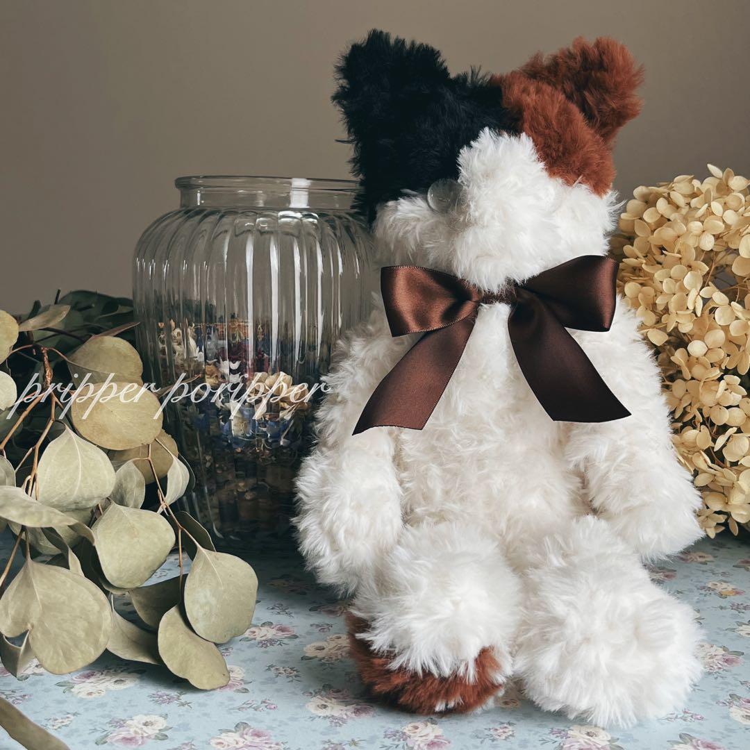 sample みけねこのあみぐるみ　ふわふわ　大きめ　三毛猫　猫　ぬいぐるみ