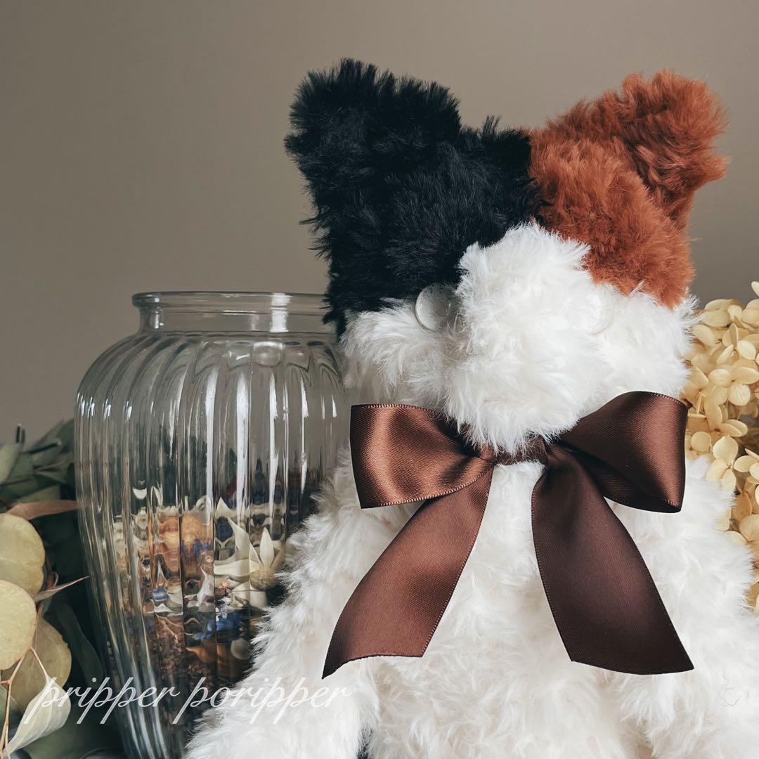 sample みけねこのあみぐるみ　ふわふわ　大きめ　三毛猫　猫　ぬいぐるみ