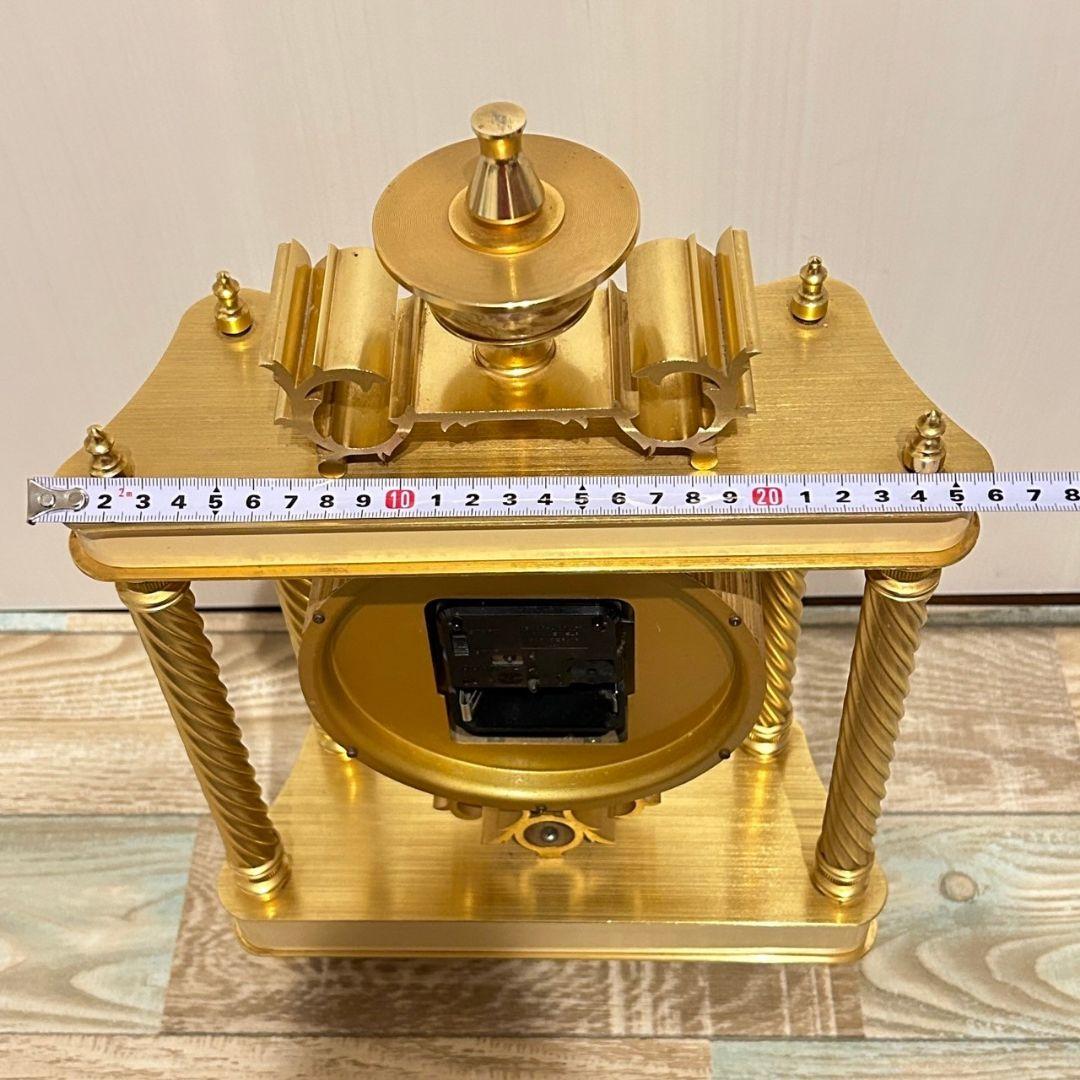 希少 日本美術時計 Nマーク 置き時計 ELECTRIC 4 JEWELS 金色 - メルカリ