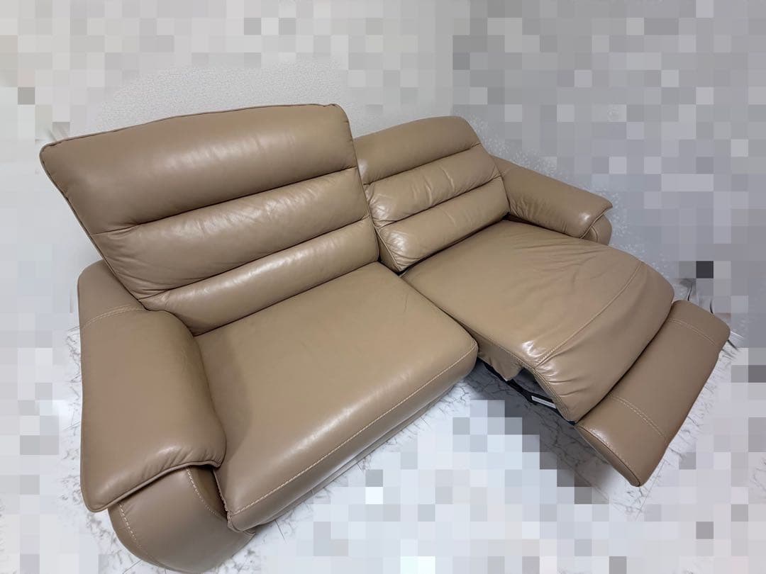 美品　ニトリ 両電動 リクライニングソファ