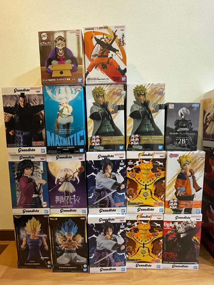 ジャンプ系　プライズ　フィギュア　17点　まとめ　ドラゴンボール　ナルト　鬼滅他
