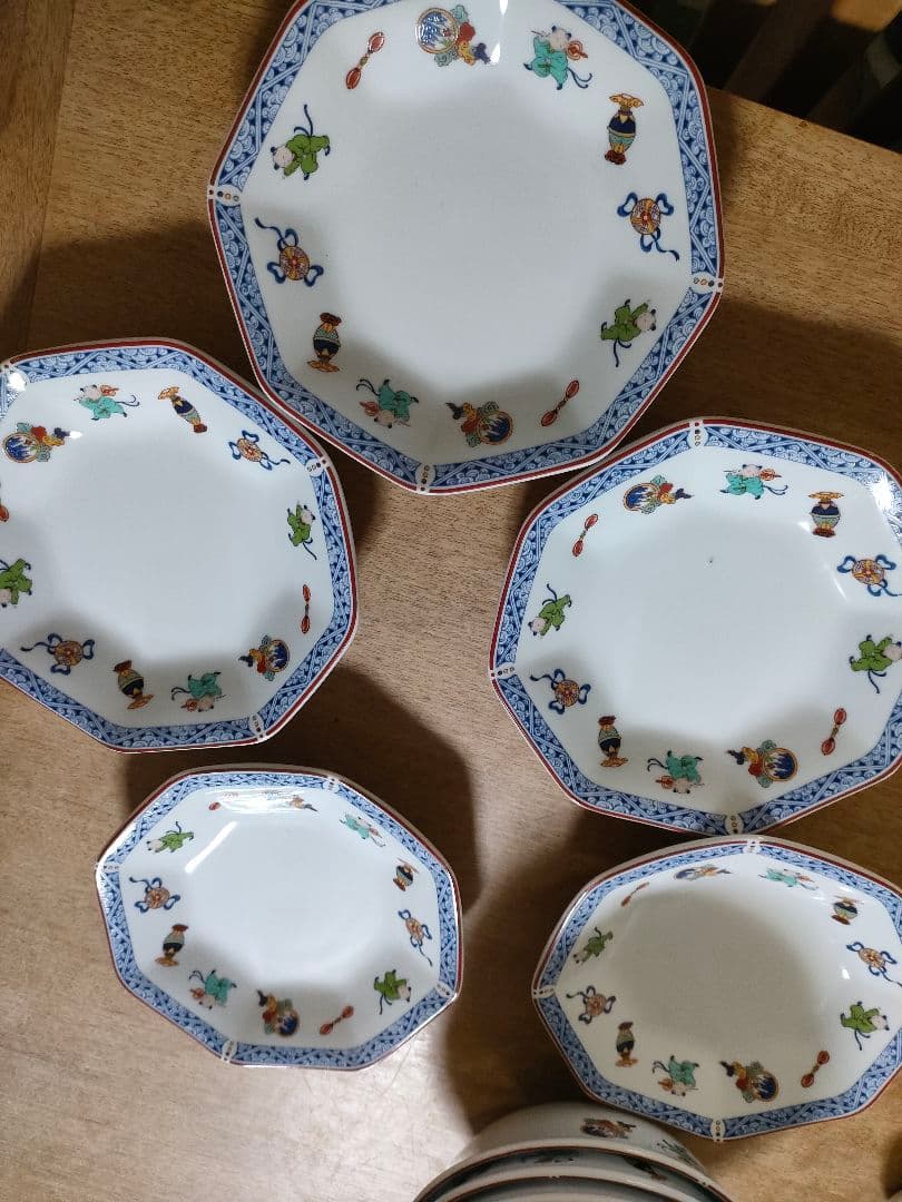 NARUMIナルミ　唐子　中華ホームセット　大皿　炒飯　ラーメン　レンゲ　タレ皿