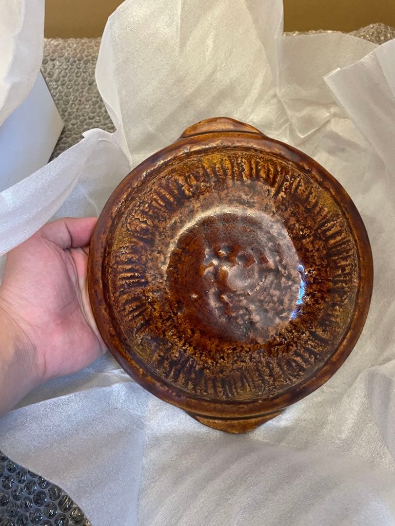 雲井釜　飴秞20cm陶器製土鍋