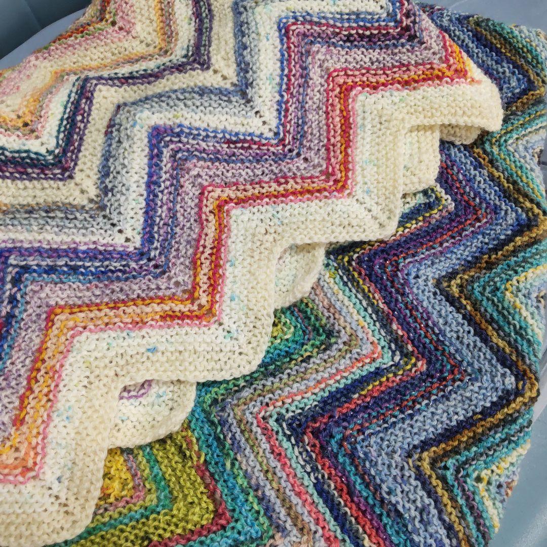 カラフル　ジグザグ　ブランケット 2