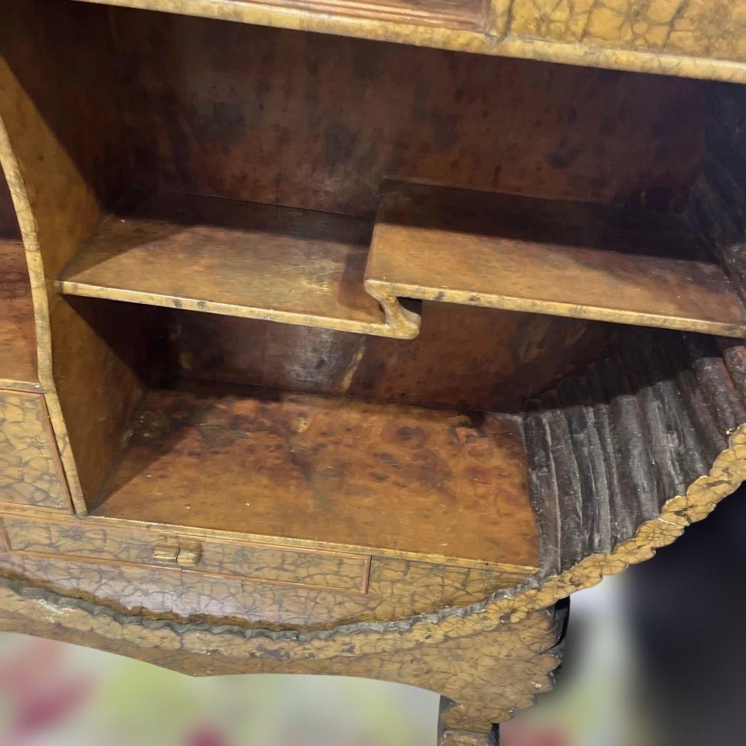 【和家具】茶棚◆収納棚◇円形◆珍しい品◇