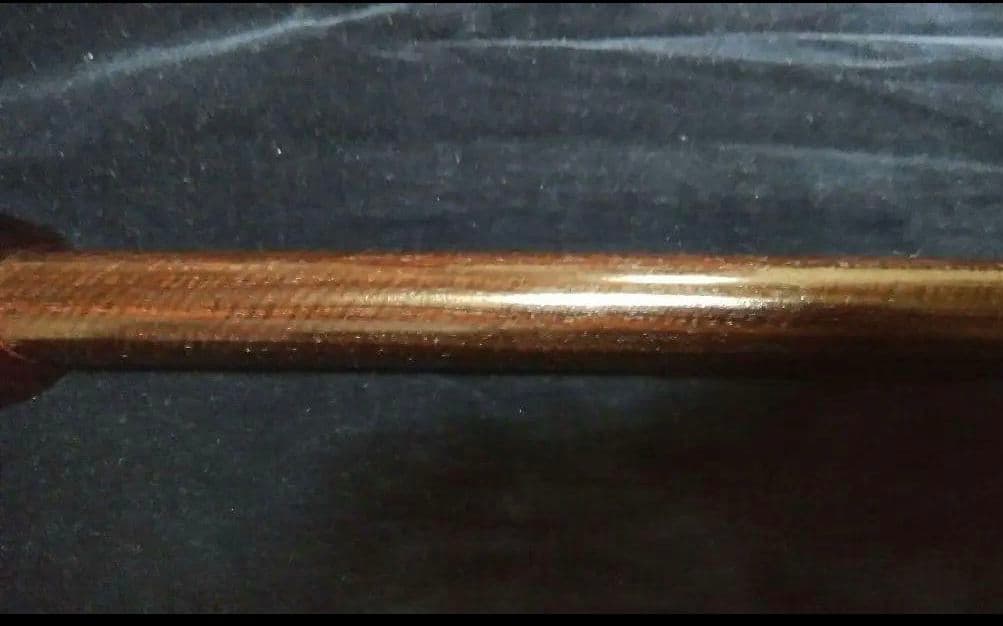 細棹三味線　棹全体に綺麗なすだれ虎斑入りハードケース付宅急便配送料¥1700込