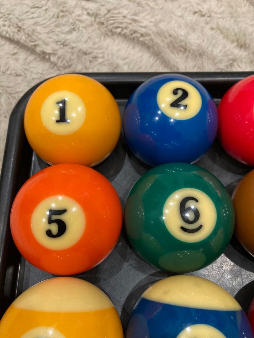 スーパーアラミスプロ TV プロカップ　ビリヤードボール　ボールトレイ付き