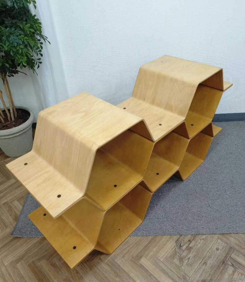 廃盤品 ハニカムシェルフ ハニカムラック ビーハイブ シェルフ - メルカリ