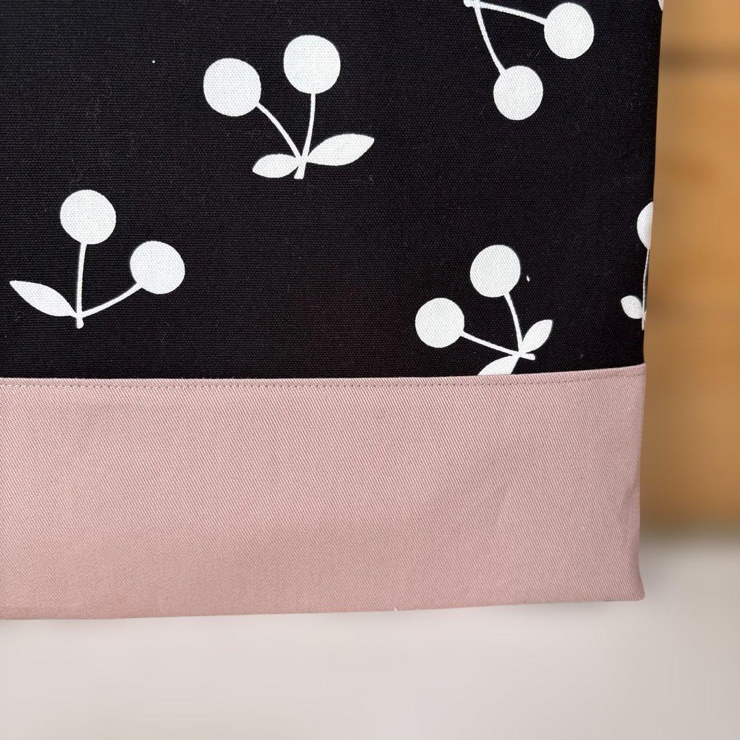 チェリー柄 レッスンバッグ 手提げ袋 #30