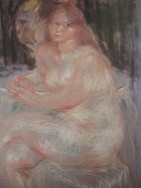 伊藤 清永、裸婦、希少画集画、新品額装付、状態良好