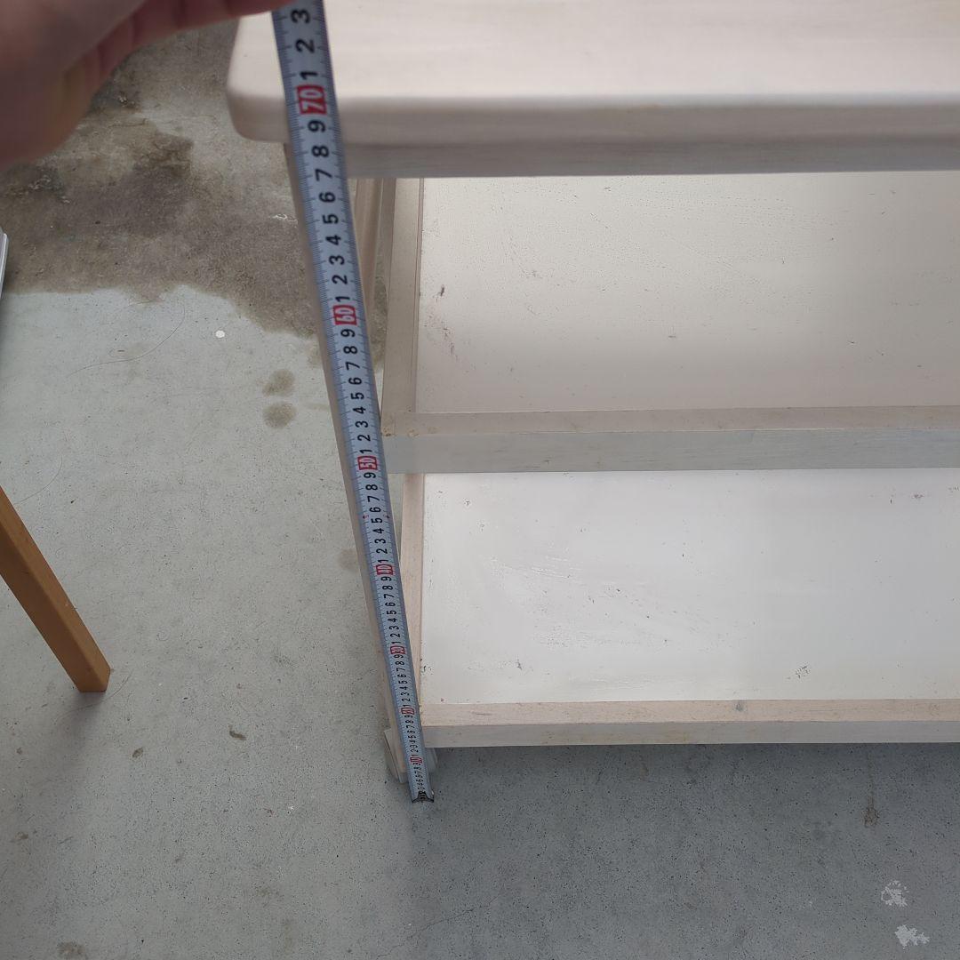 木製キッチンワゴン 2段 キャスター付き