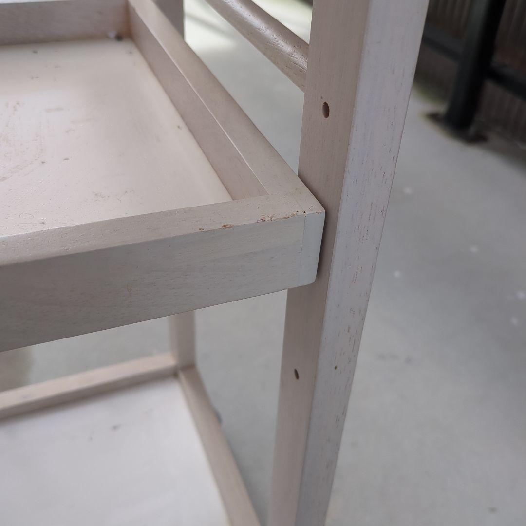 木製キッチンワゴン 2段 キャスター付き