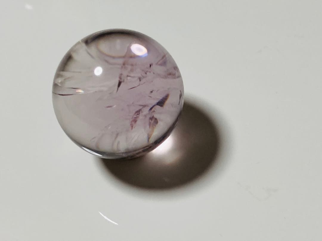 Cラベンダー ライトカラー アメジスト 紫水晶 アメシスト スフィア 丸玉 幸運