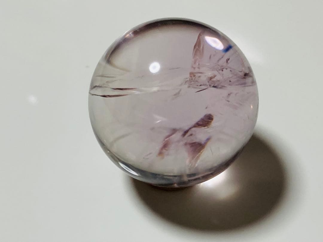 Cラベンダー ライトカラー アメジスト 紫水晶 アメシスト スフィア 丸玉 幸運