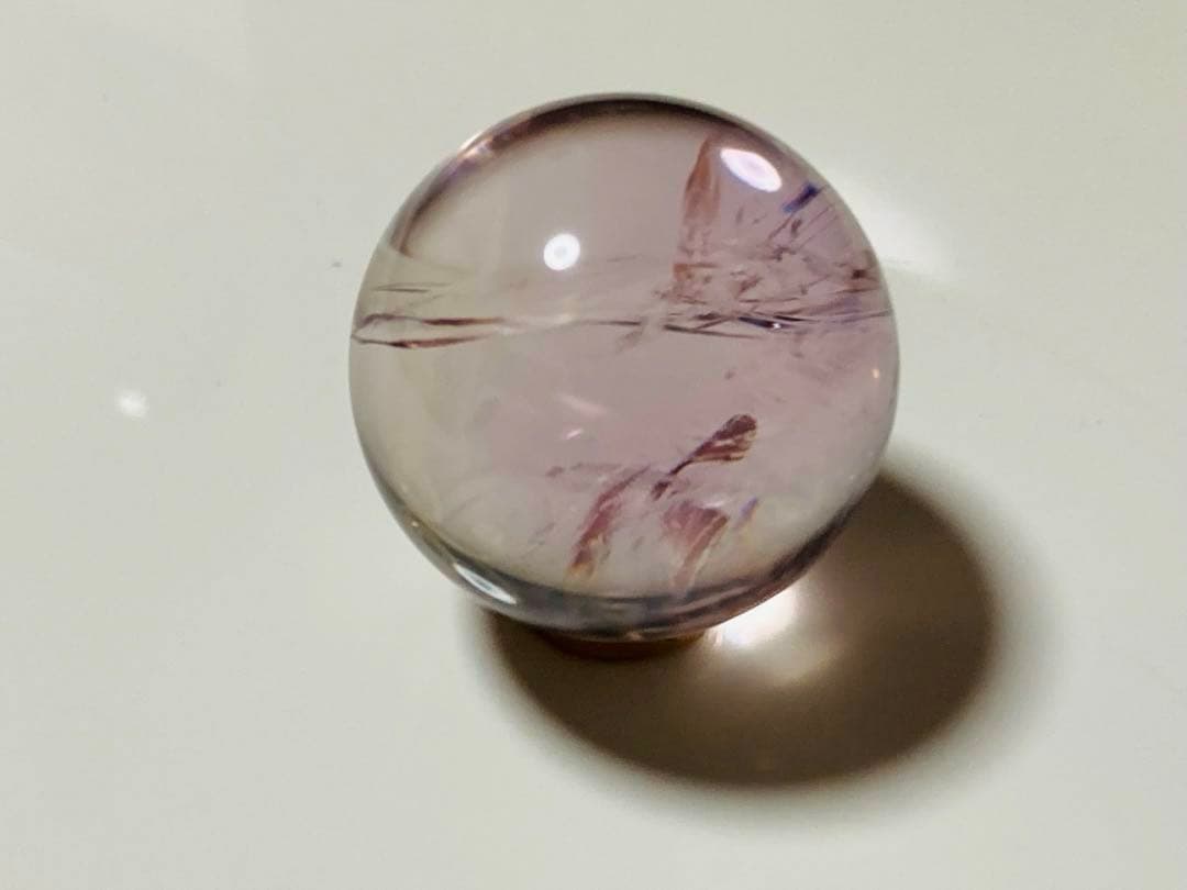 Cラベンダー ライトカラー アメジスト 紫水晶 アメシスト スフィア 丸玉 幸運