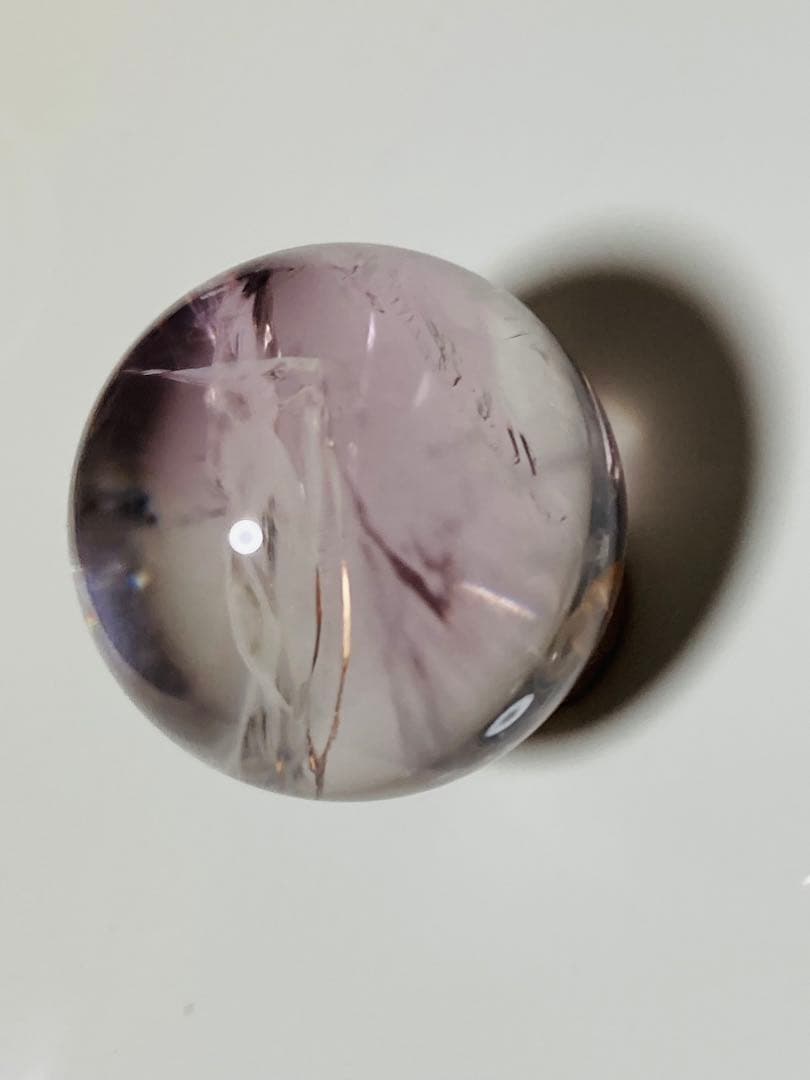 Cラベンダー ライトカラー アメジスト 紫水晶 アメシスト スフィア 丸玉 幸運