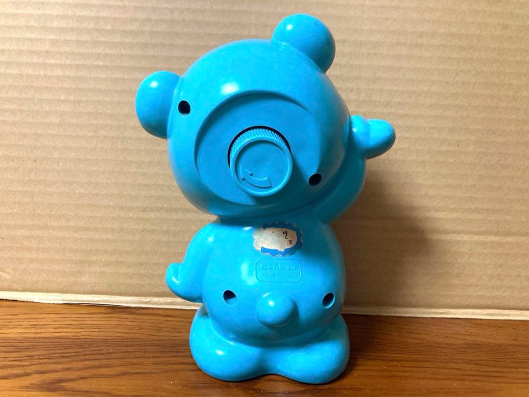 70年代 ビンテージ 日本製 Sankyo 熊 ベアー オルゴール 貯金箱 昭和