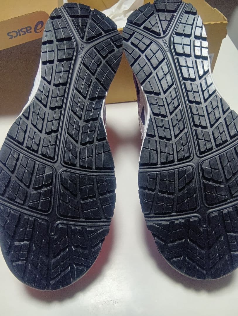 asics ハイカット安全靴 ムラサキ／ピンク