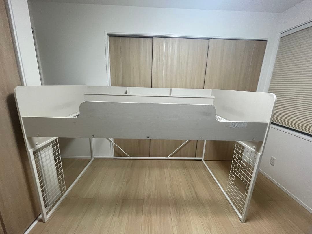 ホワイト ロフトベッド シングルサイズ