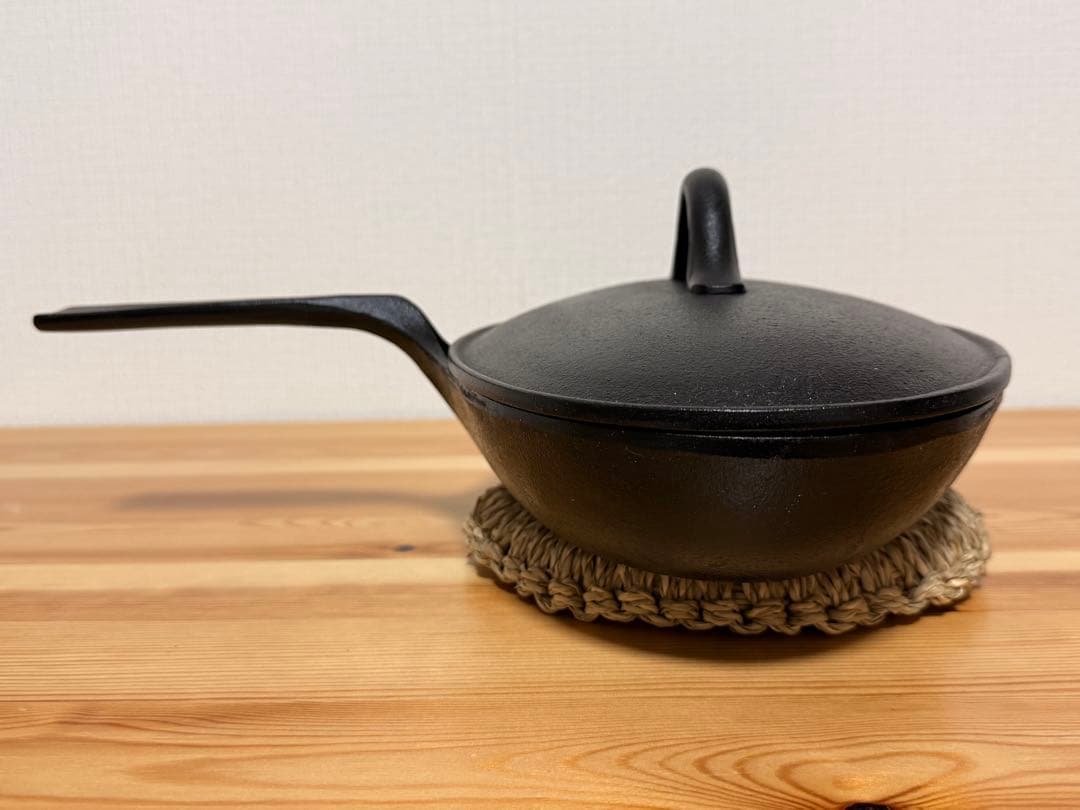 小笠原陸兆　蓋つきフィッシュパン　南部鉄器　鉄フライパン