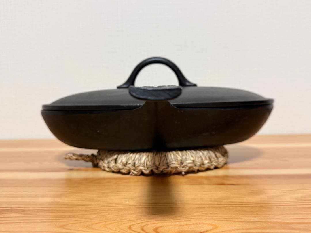 小笠原陸兆　蓋つきフィッシュパン　南部鉄器　鉄フライパン
