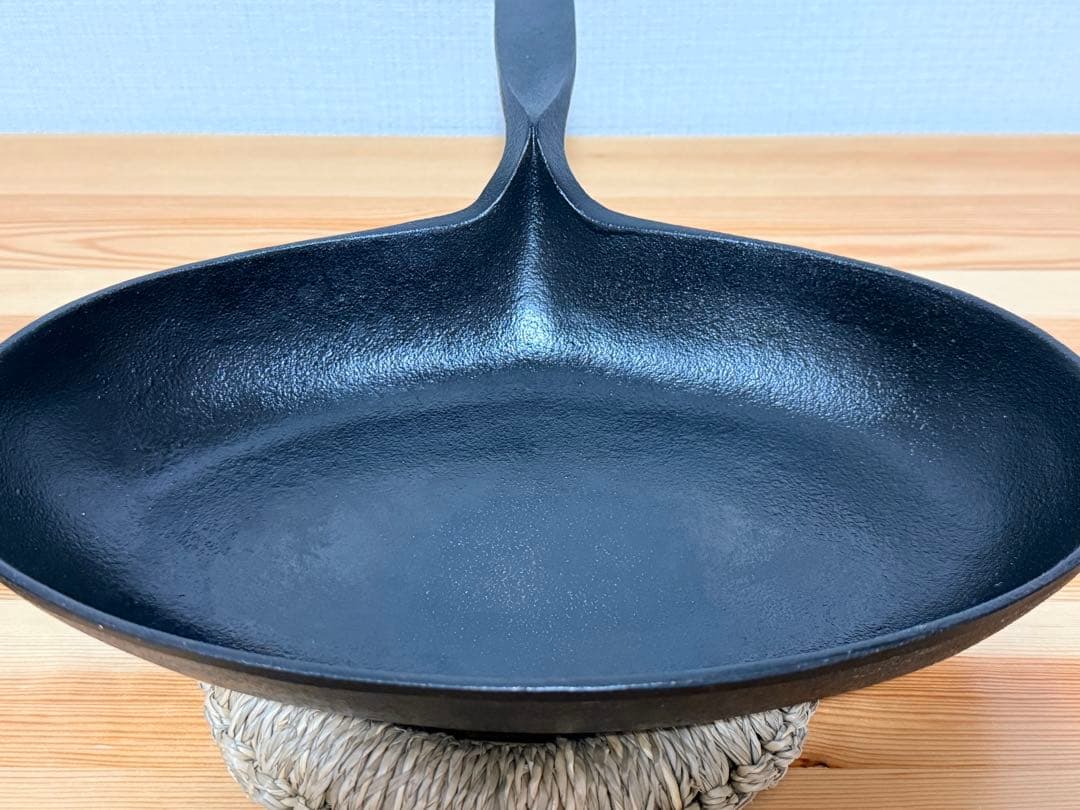 小笠原陸兆　蓋つきフィッシュパン　南部鉄器　鉄フライパン