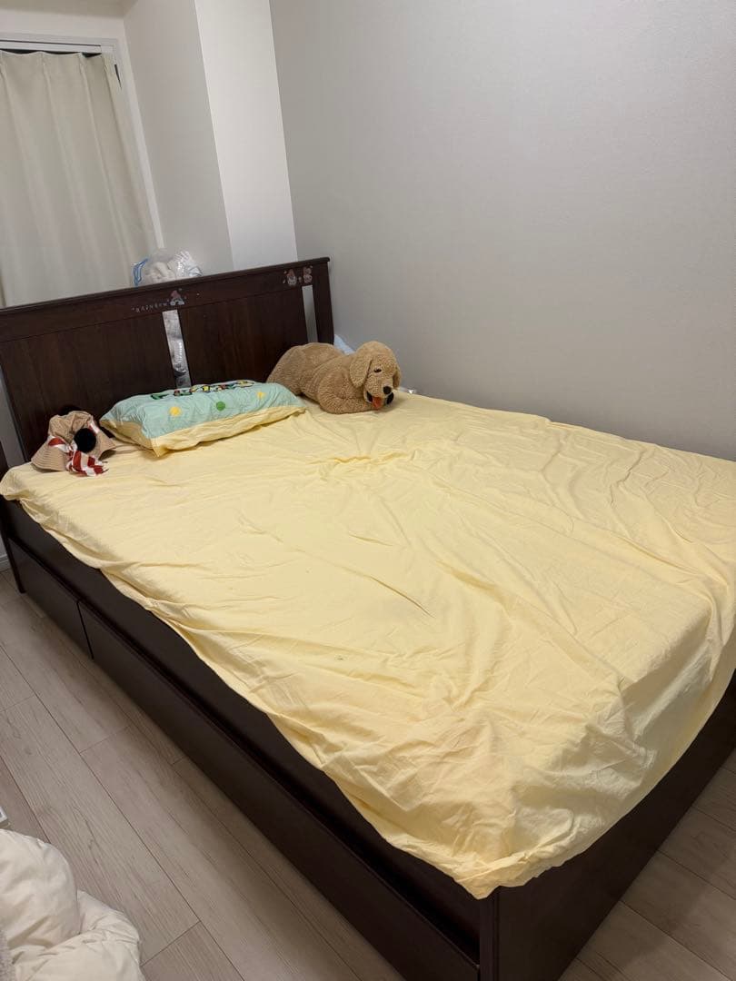 【セット販売】IKEA ベッドフレーム＋フォームマットレス（140×200cm）