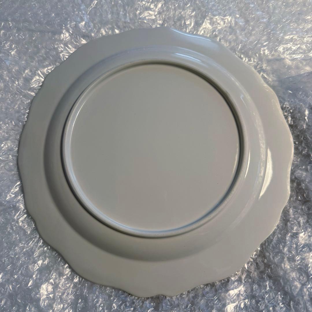 石川隆児 Flower rim Plate White 皿　フラワーリムプレート