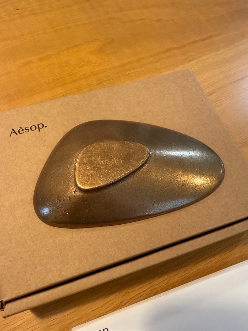 イソップ Aesop ブロンズ インセンス ホルダー お香立て 美品 巾着袋付き