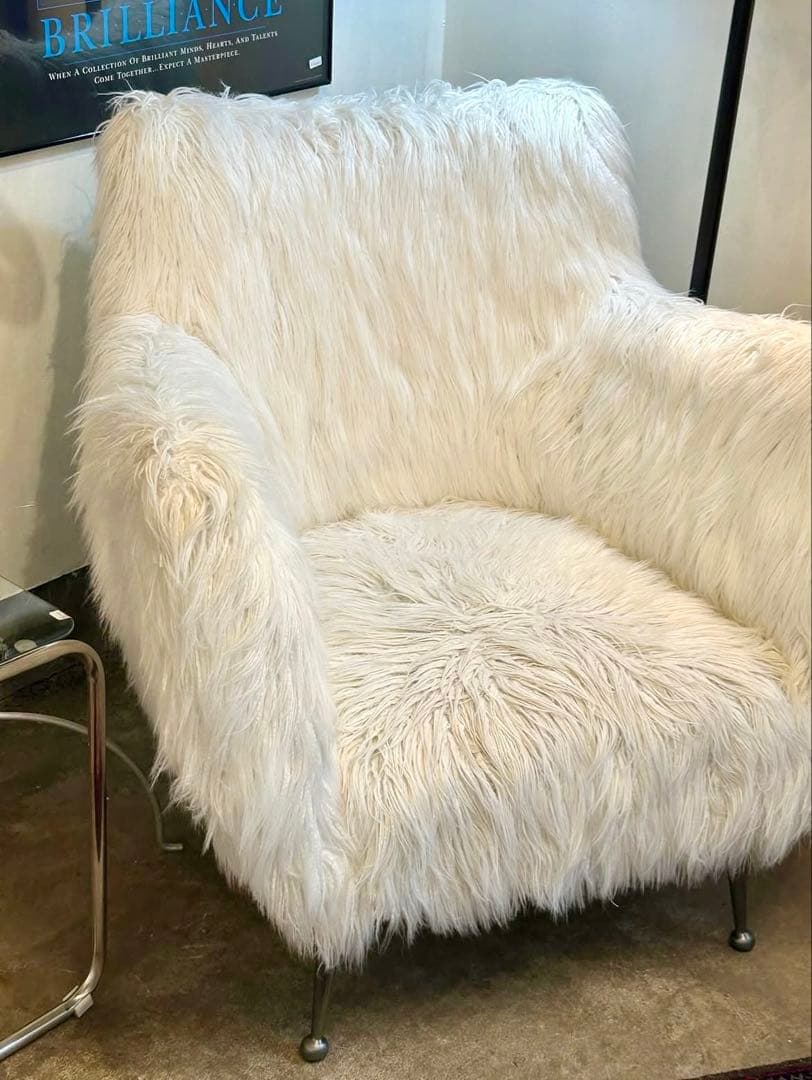 KARE ゴールドフィンガーホワイト アームチェア【monoroom町田】