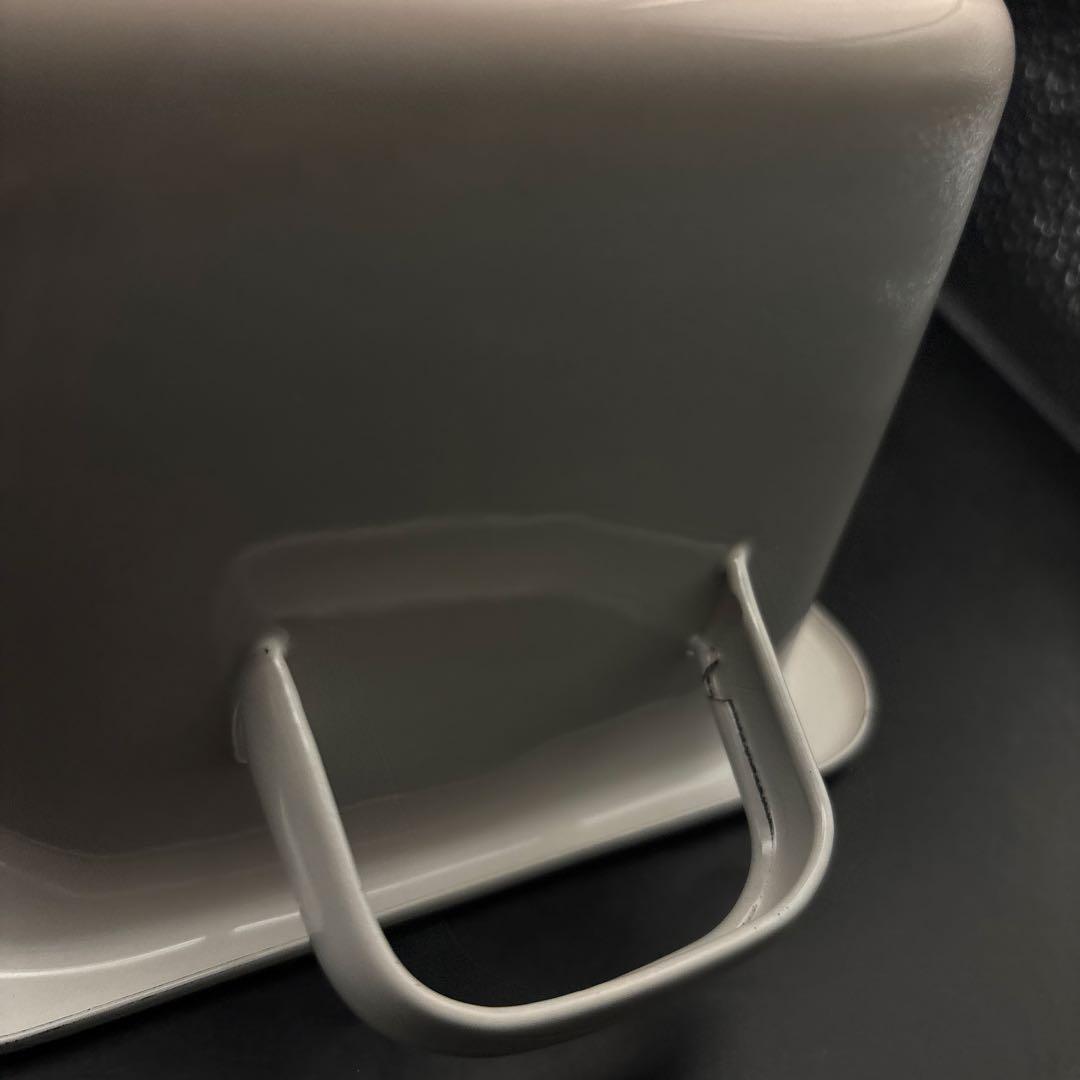 プラン・ド・パリ　ジュリアン　角ストッカー　ピスケット缶　ホーロー　琺瑯