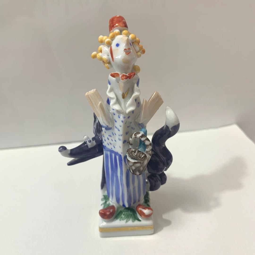 マイセン 手捻り人形 赤頭巾ちゃん