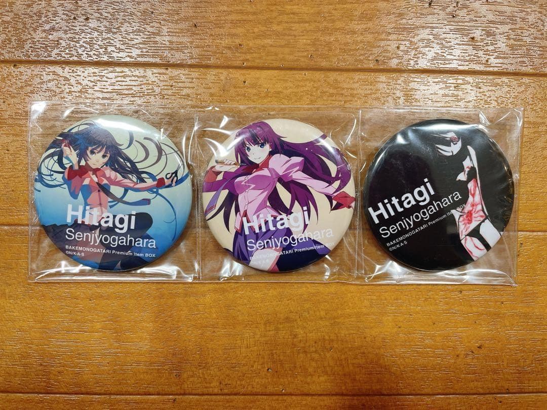 化物語 戦場ヶ原ひたぎ 缶バッジ 3個セット ねんどろいど 限定