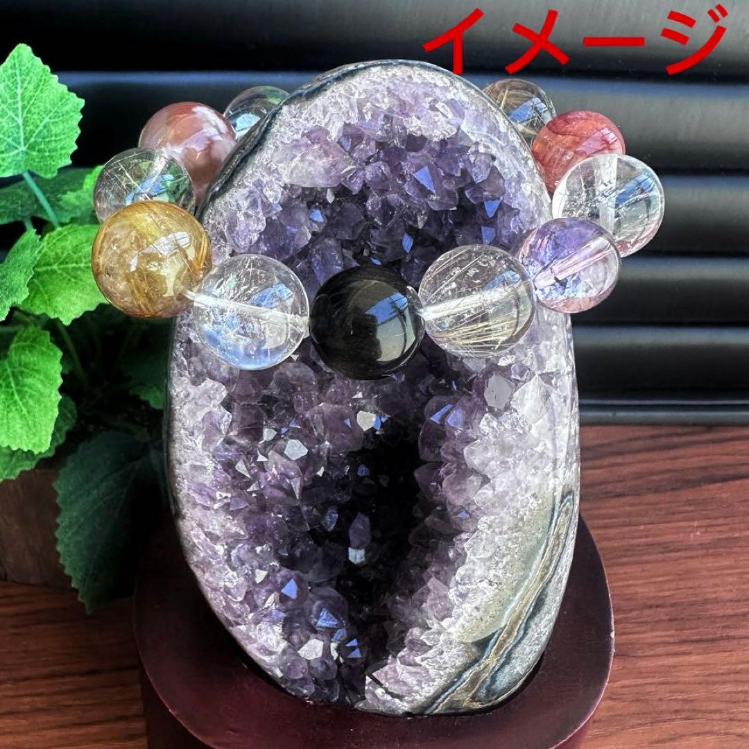 濃紫の煌めきウルグアイ産☆キラキラ☆アメジストクラスターパワーストーンA1108