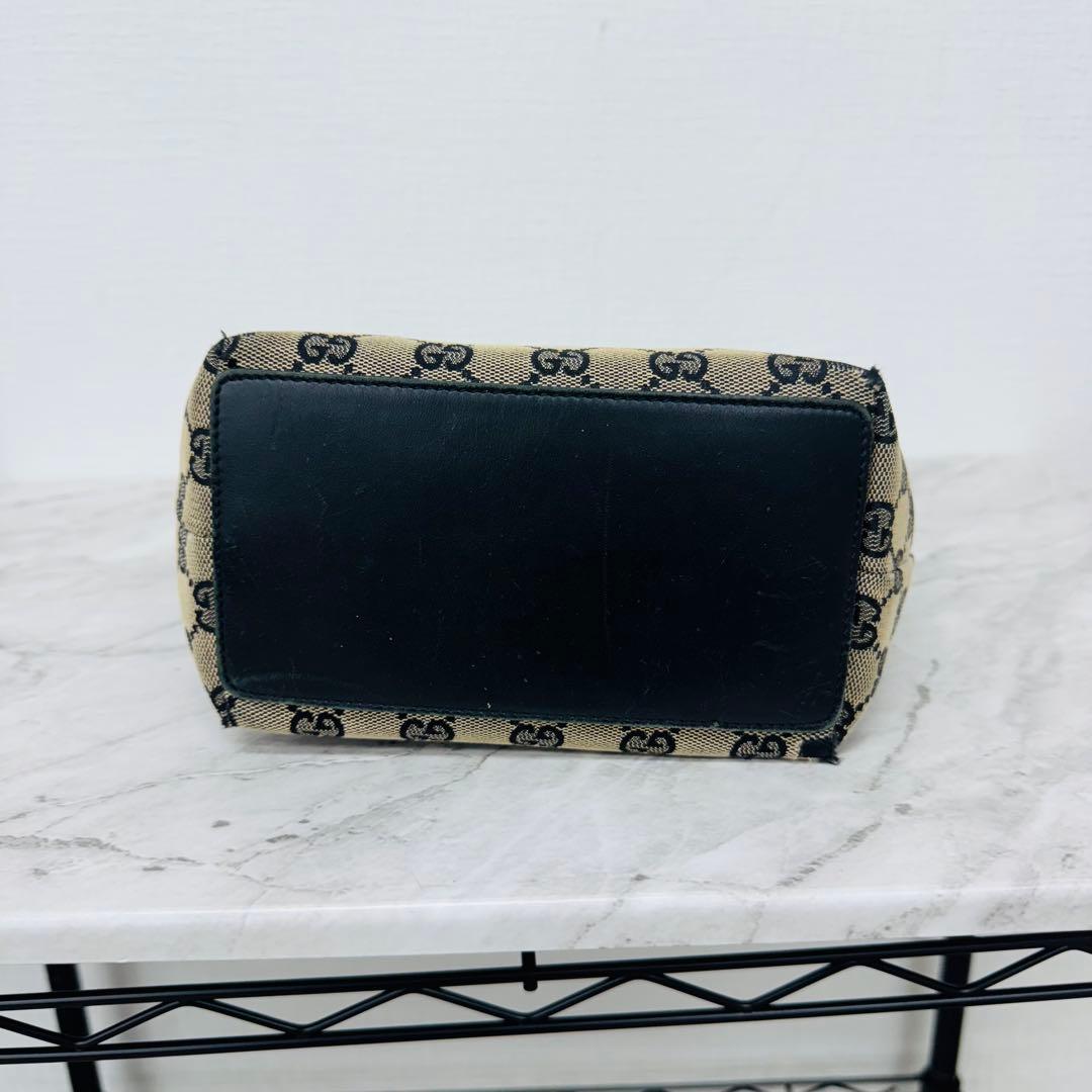 ✨GUCCI✨グッチ✨GG柄✨キャンバス✨ブラック✨ヴィンテージ✨トートバッグ✨