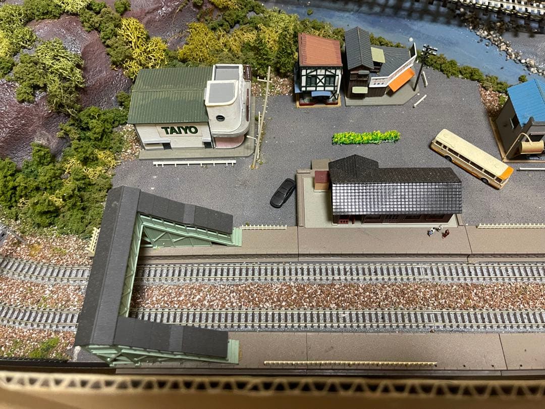 ジオラマ 線路 Nゲージ 120x60cm 現状品