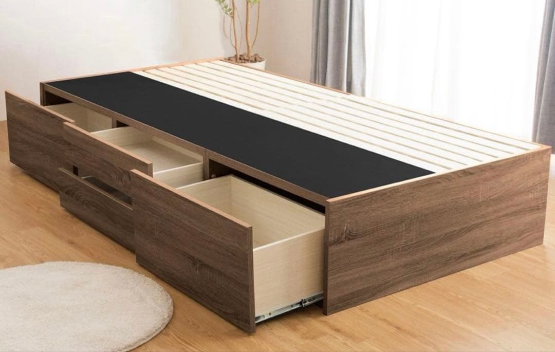 ニトリ シングル フレーム 収納付き