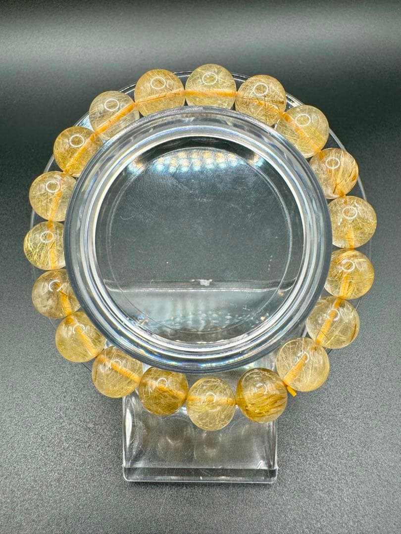 ③ゴールドルチル 10mm 経営者　ヒカル　細い針と太い針が共存　入念に浄化済み