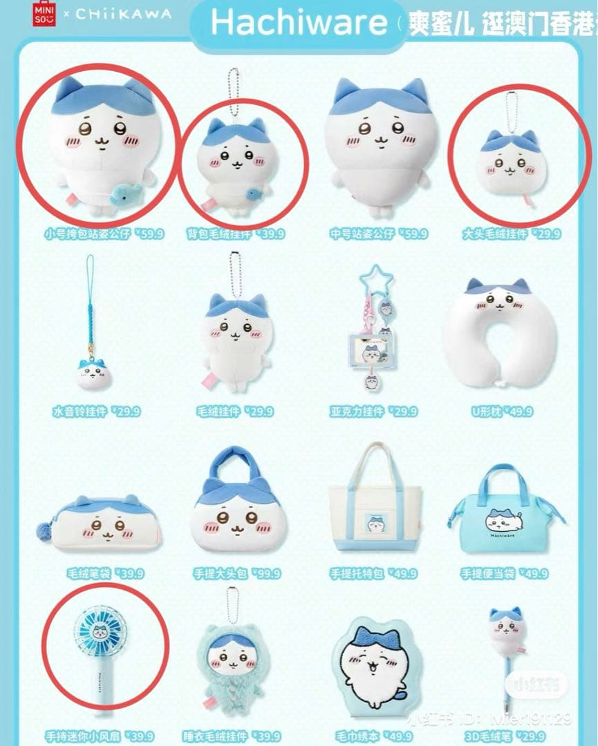 ちいかわ 上海限定 miniso ハチワレ うさぎ - メルカリ