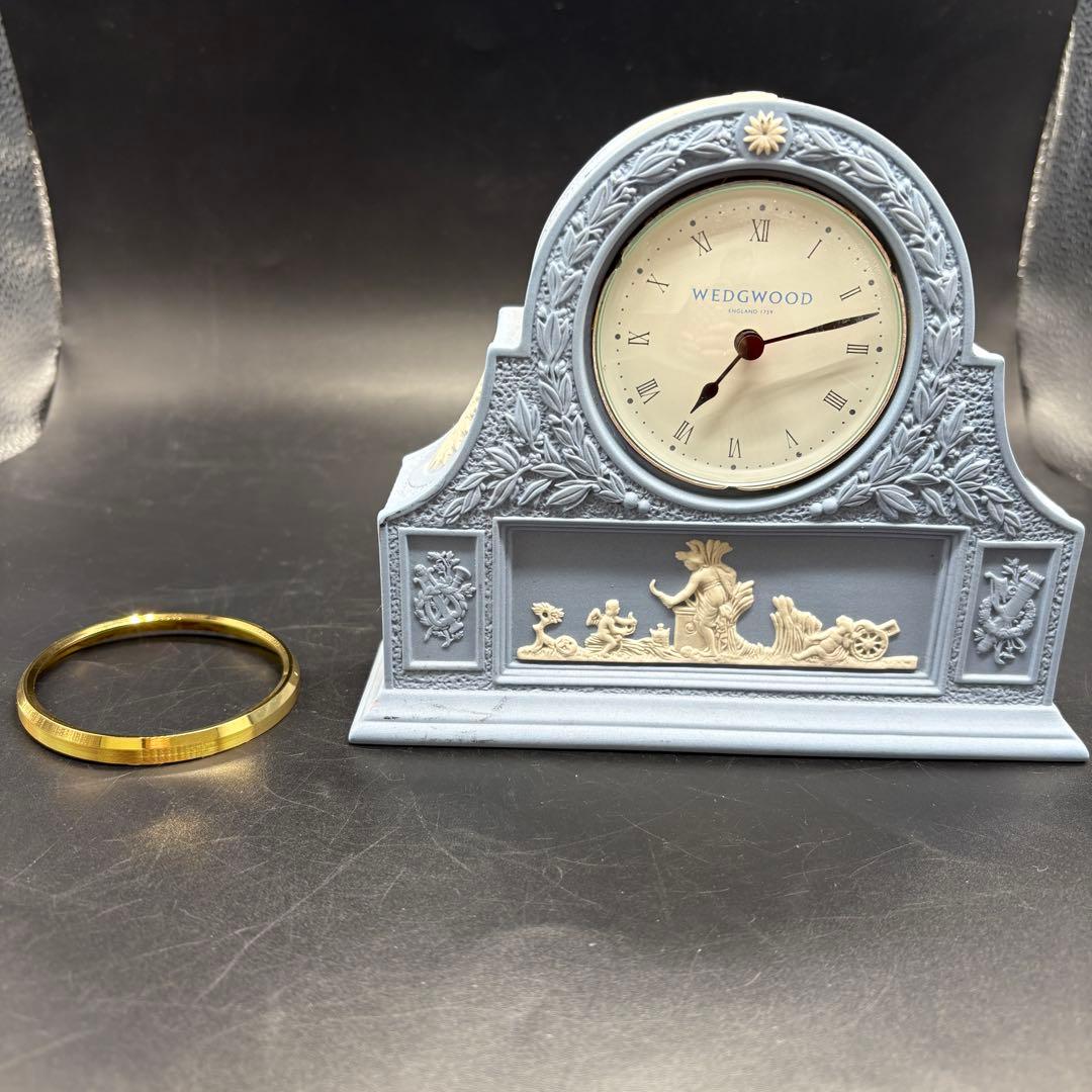 動作未確認 ウェッジウッド 置き時計 マントルクロック ジャスパー no