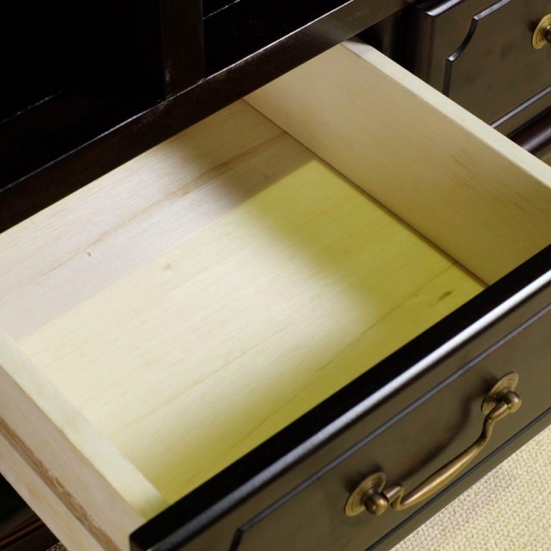 E 新品 アンティーク調 テレビボード テレビ台 ブラウン S ラック TV