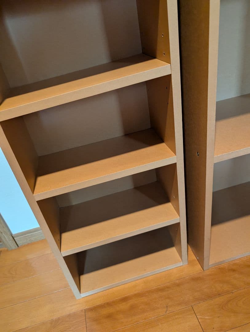 《送料込》無印良品 パルプボードボックス ベージュ スリム フリーラック