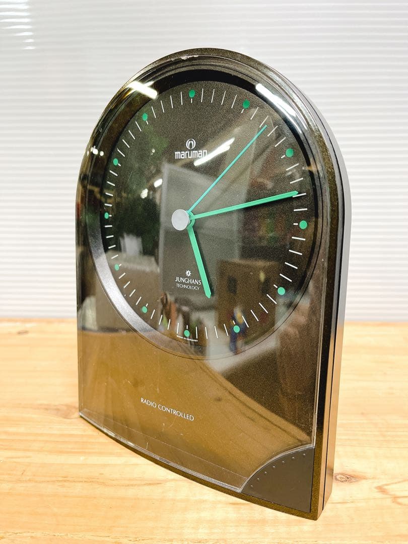 maruman グリニッジ 電波時計 置時計 JUNGHANS レトロ - メルカリ