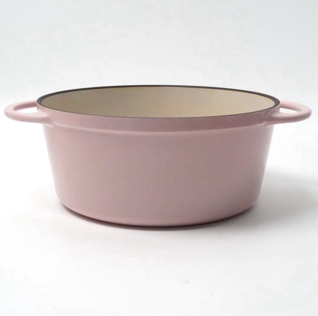 【美品】バーミキュラ オーブンポットラウンド 22cm パールピンク