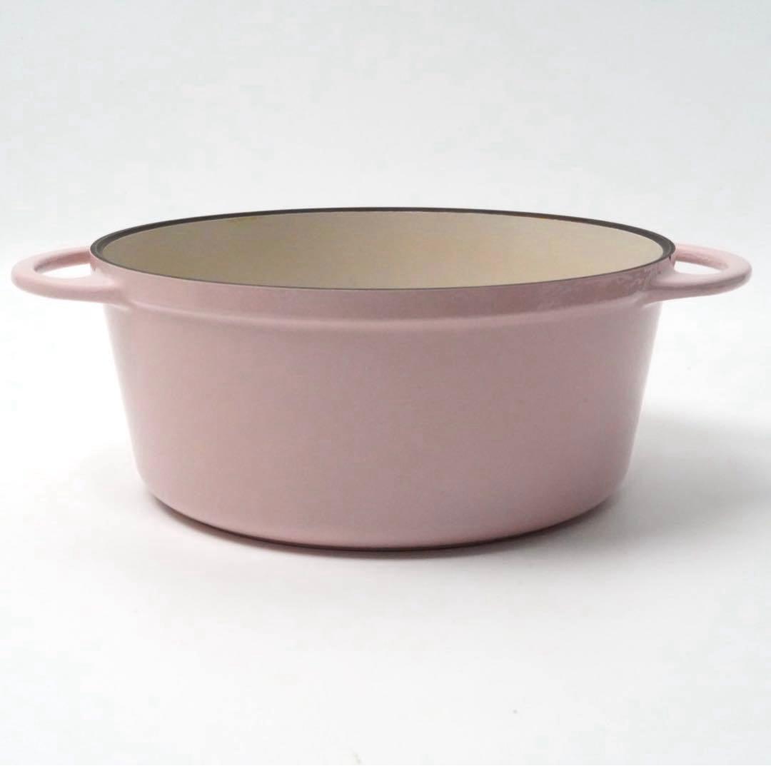 【美品】バーミキュラ オーブンポットラウンド 22cm パールピンク