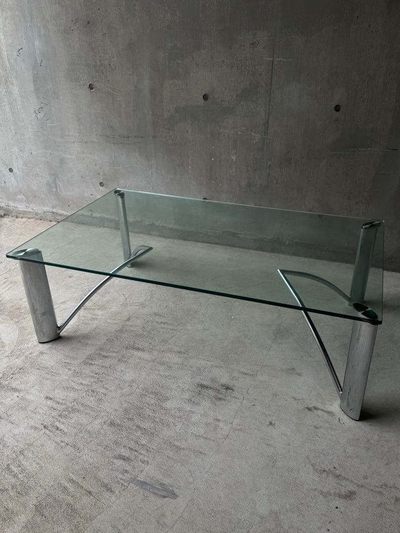 【専用】モダンガラスセンターテーブル　ミッドセンチュリー　ポストモダン