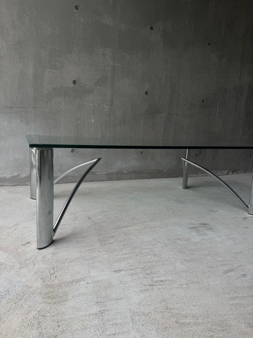 【専用】モダンガラスセンターテーブル　ミッドセンチュリー　ポストモダン